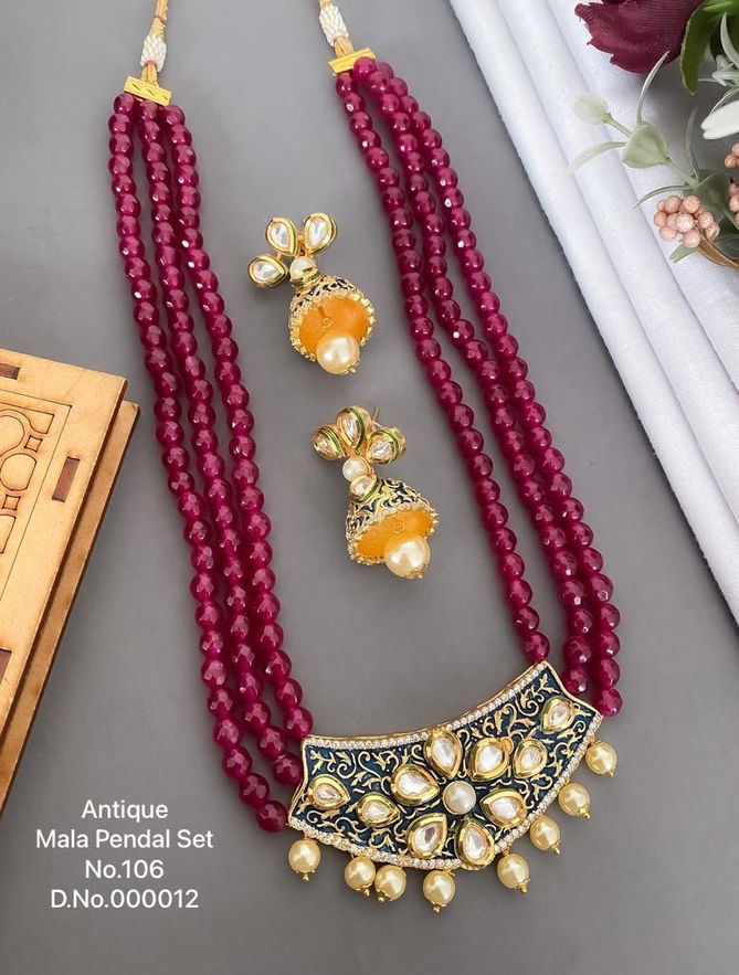 6 Antique Designer Mala Kuandan Pendant Set Manufacturers
